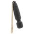 Bodywand Luxe - mini akumulátorový masážní vibrátor (černý)