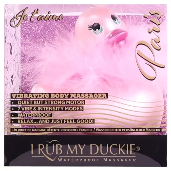 My Duckie Paris 2.0 - vodotěsný kachní vibrátor na klitoris (růžový)