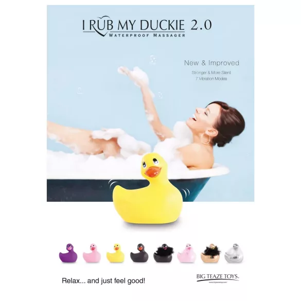 My Duckie Paris 2.0 - vodotěsný kachní vibrátor na klitoris (růžový)