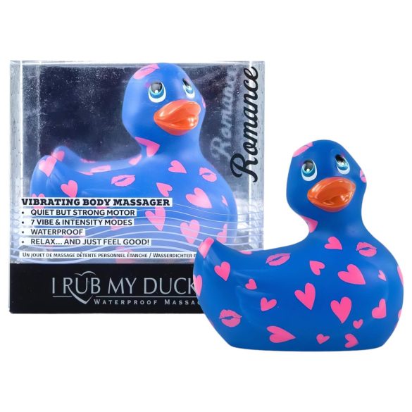 My Duckie Romance 2.0 - vodotěsný klitor vibrátor (modro-růžový)