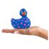 My Duckie Romance 2.0 - vodotěsný klitor vibrátor (modro-růžový)