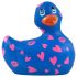 My Duckie Romance 2.0 - vodotěsný klitor vibrátor (modro-růžový)
