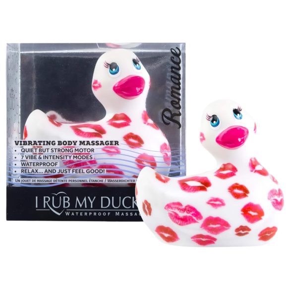 My Duckie Romance 2.0 - voděodolný klitorální vibrátor (bílý-růžový)