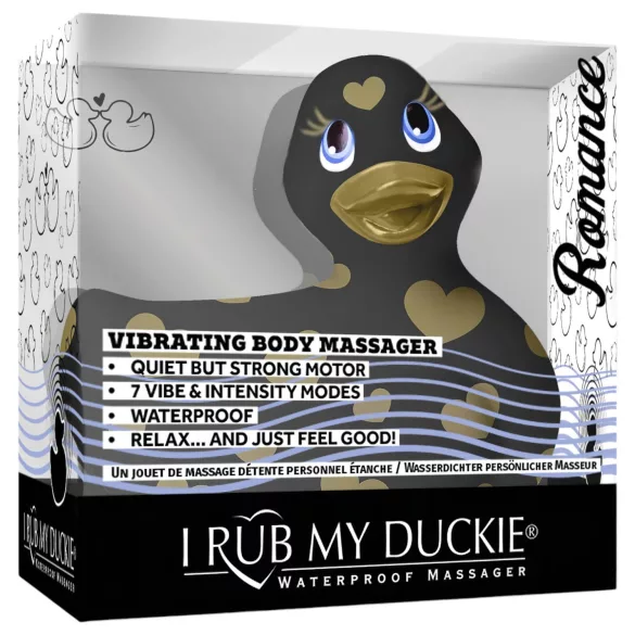 My Duckie Romance 2.0 - vibrátor na klitoris - černá/zlatá