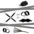 RS Soiree Kinky Me Softly – BDSM sada na bondage - černá (7 dílů)