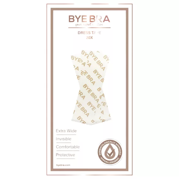 Bye Bra - oboustranná páska na uchycení oblečení - 20 ks