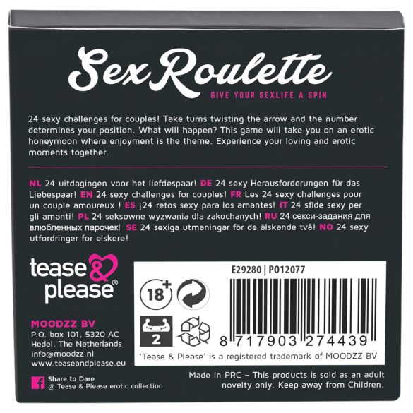 Sex Roulette Love & Married - erotická společenská hra - 10 jazyků