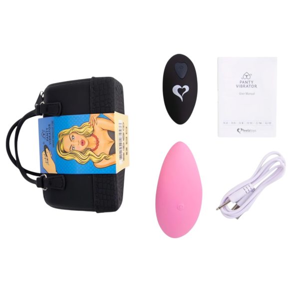 FEELZTOYS Kalhotky - nabíjecí, bezdrátový klitorální vibrátor (růžový)