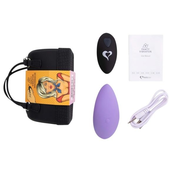 FEELZTOYS Kalhotky - dobíjecí, bezdrátový klitorální vibrátor (fialový)