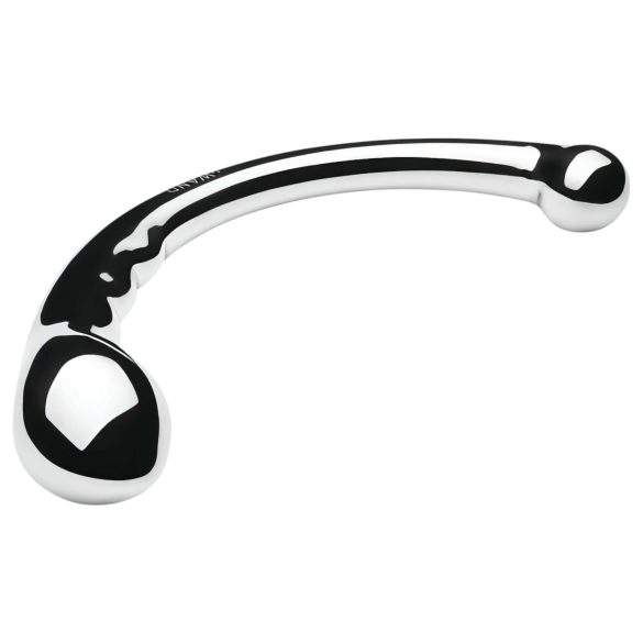 Le Wand - oboustranné dildo - nerezová ocel - stříbrné