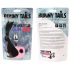 FEELZTOYS - Kovový anální kolík s králičím ocasem (stříbrno-růžový)