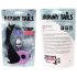 FEELZTOYS - Kovový anální kolík s králičím ocáskem (stříbrno-fialový)