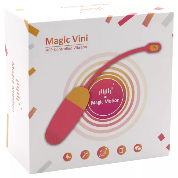 Magic Motion Vini - vibrační vajíčko - chytré, dobíjecí - oranžové