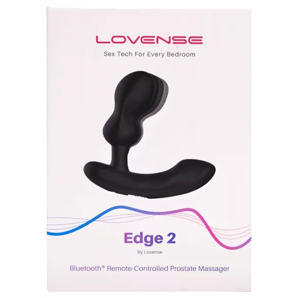 Lovense Edge 2 - aplikací ovládaný prostatický vibrátor pro muže (černý)