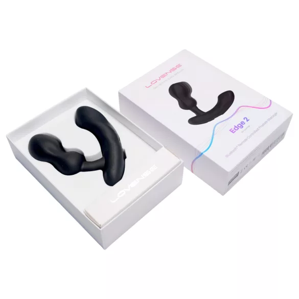 Lovense Edge 2 - aplikací ovládaný prostatický vibrátor pro muže (černý)