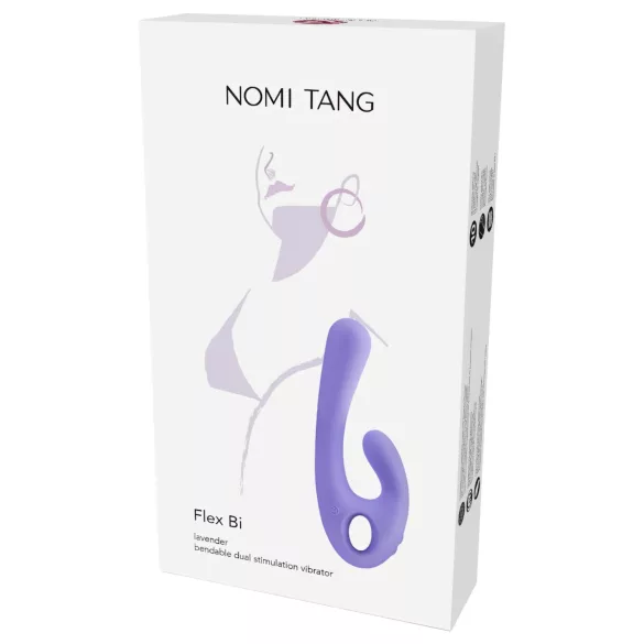 Nomi Tang - vibrátor s pohyblivým ramenem na klitoris - dobíjecí - fialová
