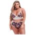 Květinová krajka - Plus Size podprsenka set