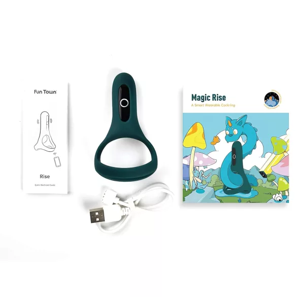 Magic Motion Rise - Vibrační erekční kroužek ovládaný aplikací, pro muže (zelený)