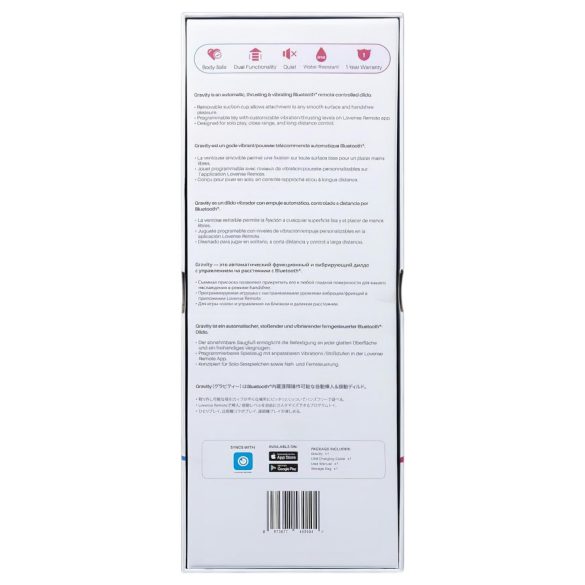 LOVENSE Gravity - akumulátorový pohyblivý vibrátor (červený)