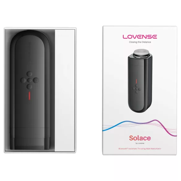 Lovense Solace - aplikací ovládaný masturbátor pro muže (černý)