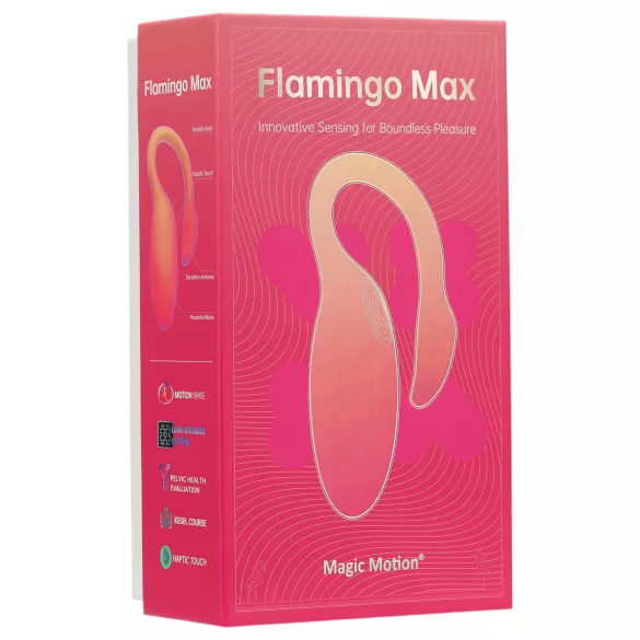 Magic Motion Flamingo Max - vibrační vajíčko - chytré ovládání - oranžová