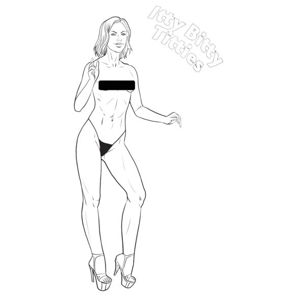 WoodRocket - Prsa, prsa, prsa - erotická omalovánka pro dospělé