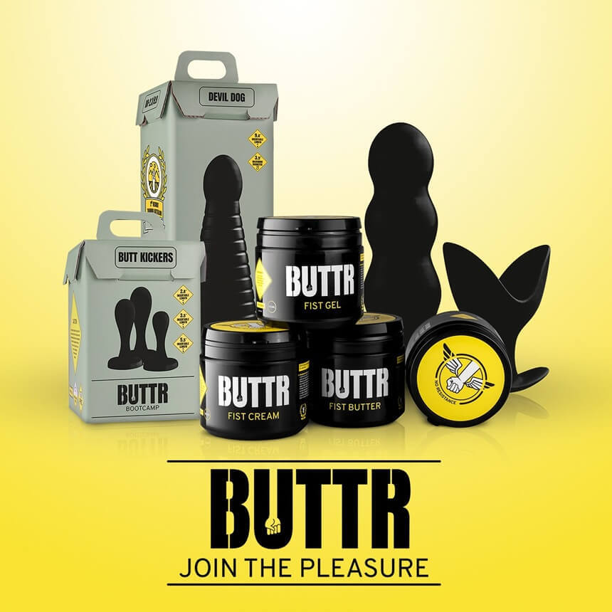 BUTTR fisting produkty: fisting gel, fisting dildo, fisting rukavice | Desirel.cz Sex Shop - 100% diskrétní