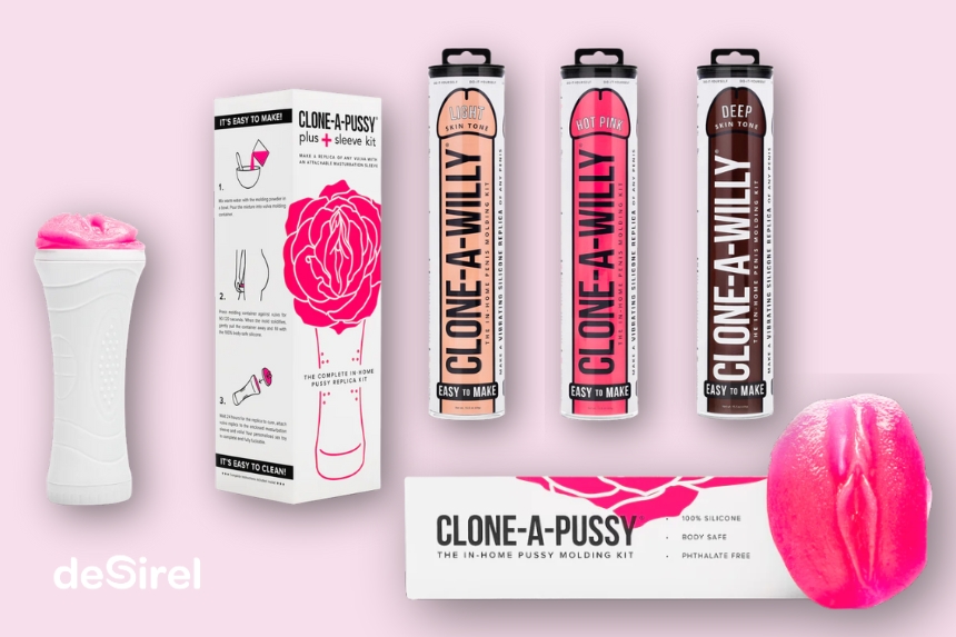 Clone a Willy & Clone a Pussy domácí DIY sada dildo a masturbátor | Sex Shop Desirel